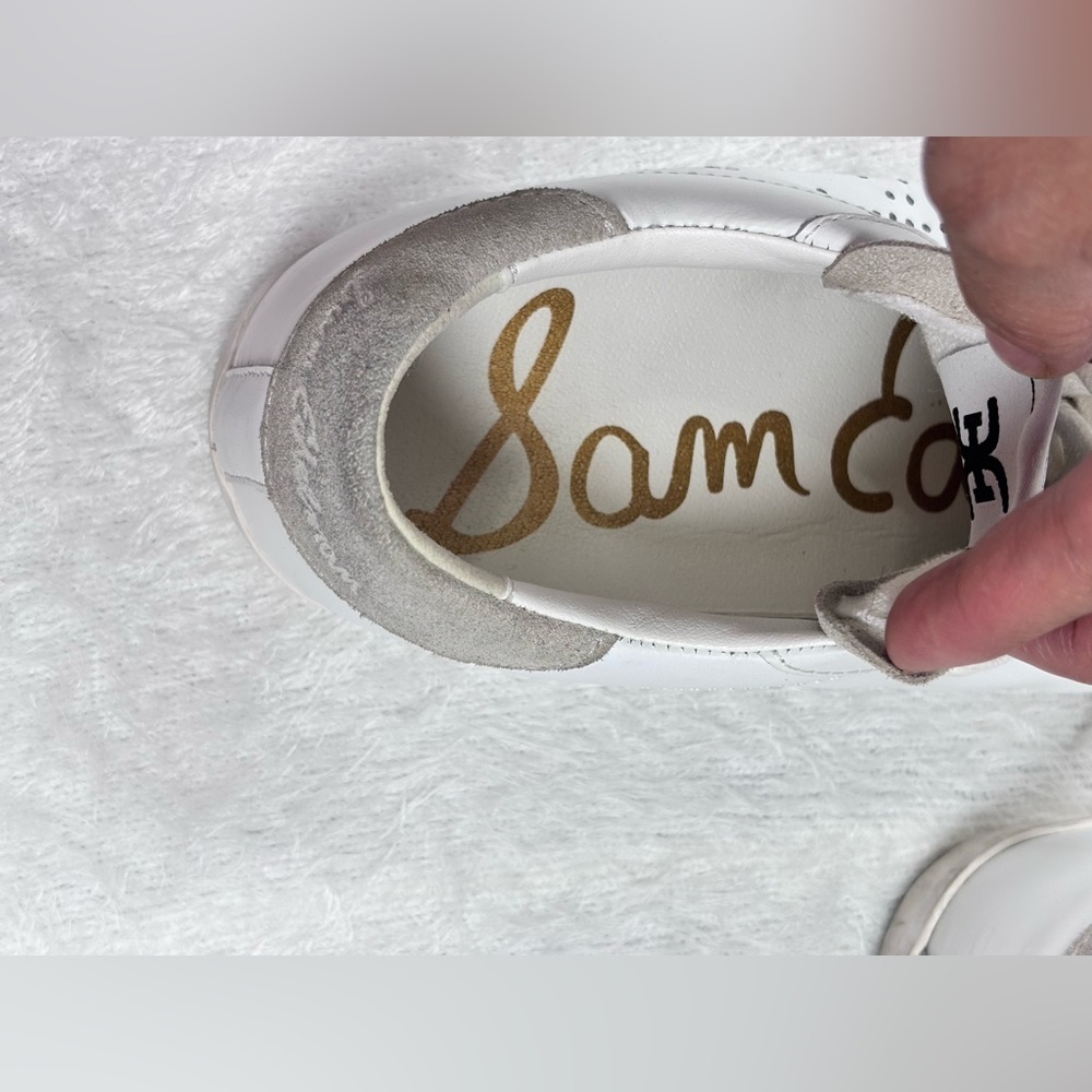 Sam Edelman White and Gray Casual Sneakers - Picture 10 of 12